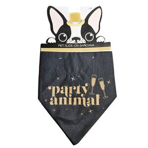 Dog Party Animal Slide on Collar Bandana - L/XL - NWT!!!!